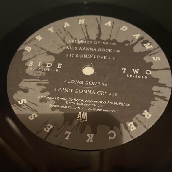 Bryan Adams reckless LP vinyl record album vintage 1984 - Picture 8 of 9